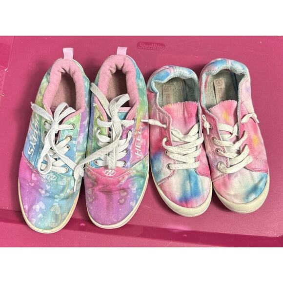 SHOES 3 Pairs Size 4 1-Heelys W/out Wheels 1-Falls Creek Tenis Shoe And 1-And1 - Picture 2 of 16